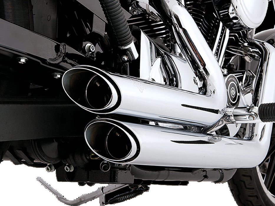 Shortshots Staggered Exhaust - Chrome. Fits Sportster 2004-2013
