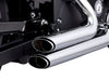 Shortshots Staggered Exhaust - Chrome. Fits Sportster 2004-2013