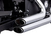 Shortshots Staggered Exhaust - Chrome. Fits Sportster 2014-2021