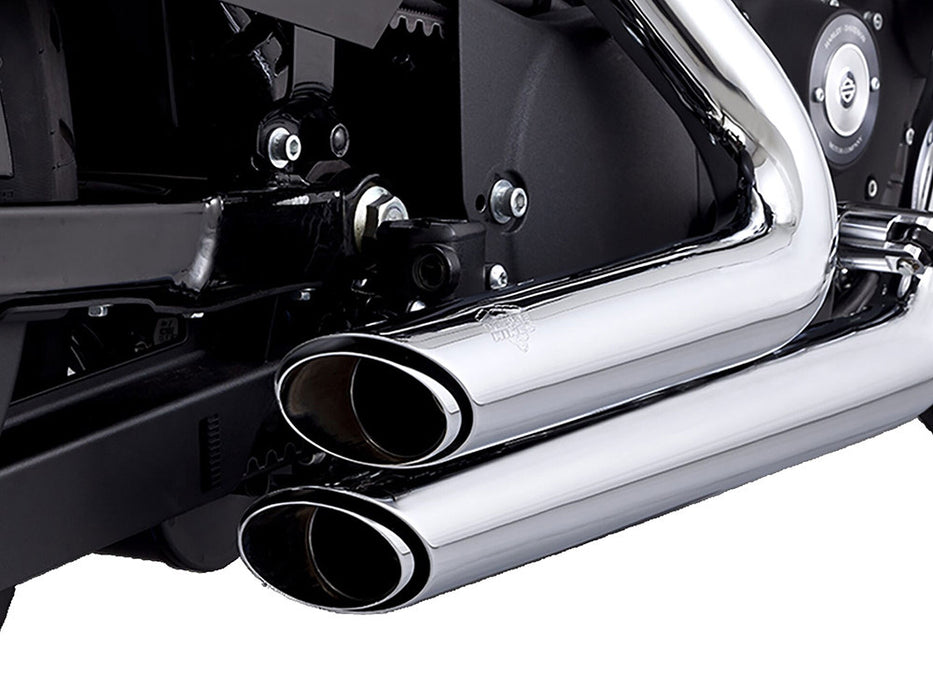 Shortshots Staggered Exhaust - Chrome. Fits Sportster 2014-2021