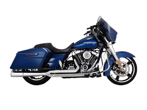 Pro Pipe 2-into-1 Exhaust - Chrome. Fits Touring 2017up