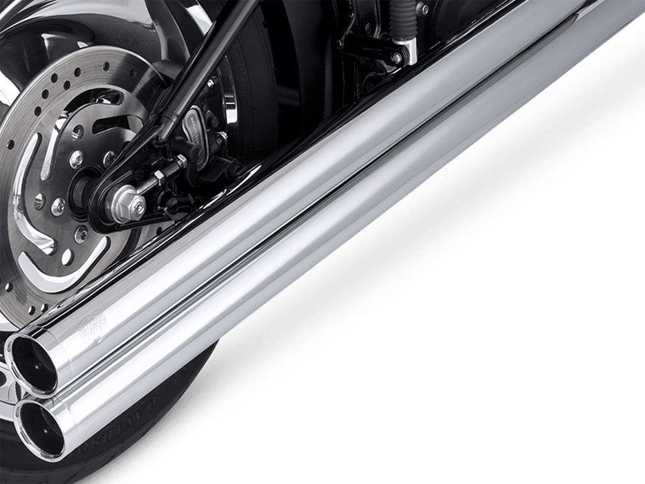 Big Shots Long Exhaust - Chrome. Fits Softail 1986-2017 Non-240 Tyre Models