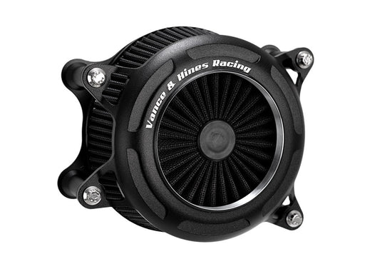 VO2 Onyx Air Cleaner Kit - Wrinkle Black. Fits Touring 2017-2024 & Softail 2018-2024