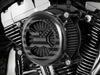 VO2 America Air Cleaner Kit - Black. Fits Softail 2000-2015, Dyna 1999-2017, Touring 1999-2007 with CV Carb or Cable Operated Delphi EFI