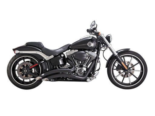 Big Radius Exhaust - Black. Fits Softail Breakout 2013-2017
