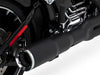 Hi-Output 2-into-1 Exhaust - Black. Fits Softail Breakout 2013-2017