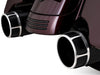 4.5in. Torquer 450 Slip-On Mufflers - Black with Black Machine End Caps. Fits Touring 2017up