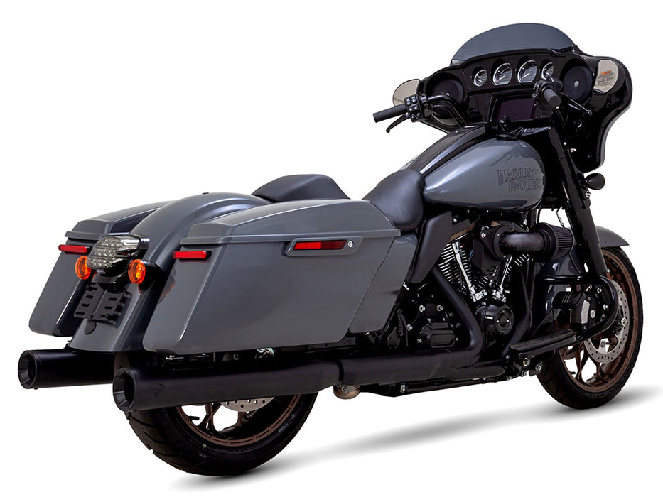 4in. Eliminator 400 Slip-On Mufflers – Black. Fits Touring 2017up – Vance And Hines