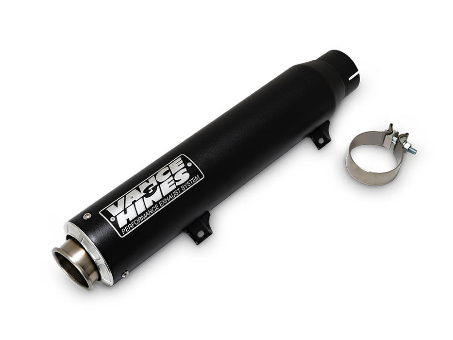 4in. Supersport Slip-On Muffler - Black. Fits Softail Street Bob, Low Rider S, Low Rider ST & Heritage 2025up