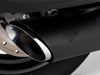 4in. Twin Slash Slip-On Muffler - Black. Fits Softail Street Bob, Low Rider S, Low Rider ST & Heritage 2025up