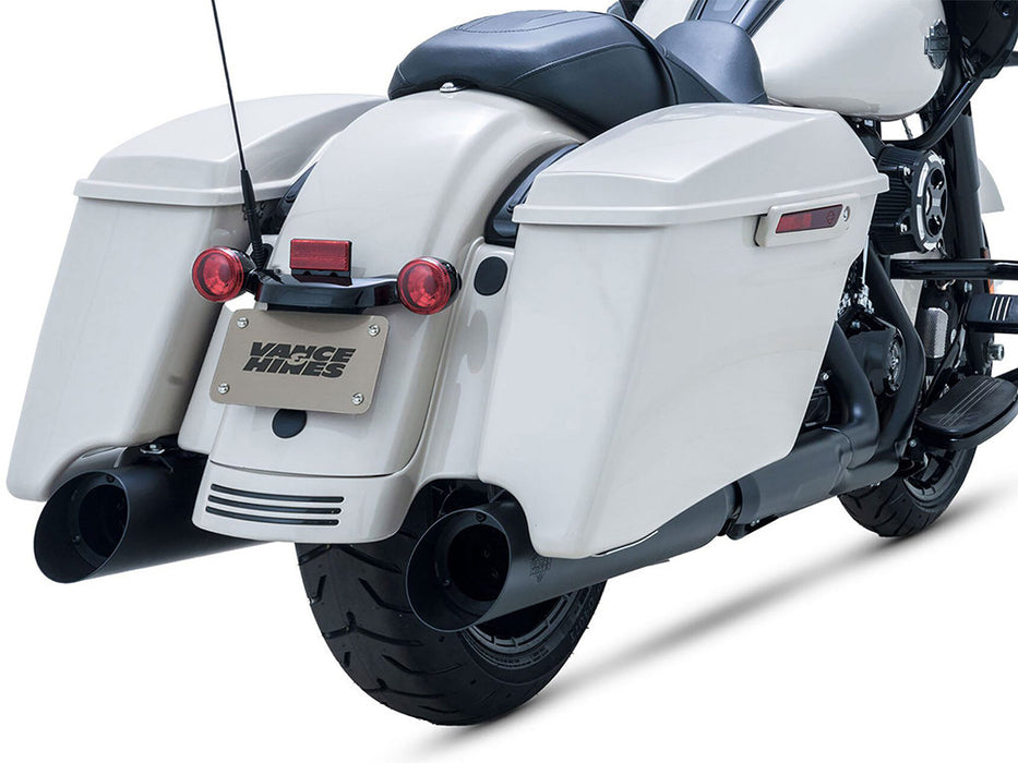 4.5in. Backslash Slip-On Mufflers - Black. Fits Touring 2017up