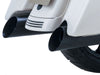 4.5in. Backslash Slip-On Mufflers - Black. Fits Touring 2017up