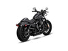 Shortshots Staggered Exhaust - Black. Fits Sportster 2014-2021