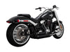 Shortshots Staggered Exhaust - Black. Fits Breakout & Fat Boy 2018up