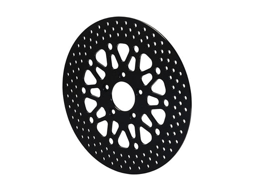 11.5in. Front Disc Rotor - Black Stainless Steel. Fits Big Twin 2000-2014 & Sportster 2000-2013.