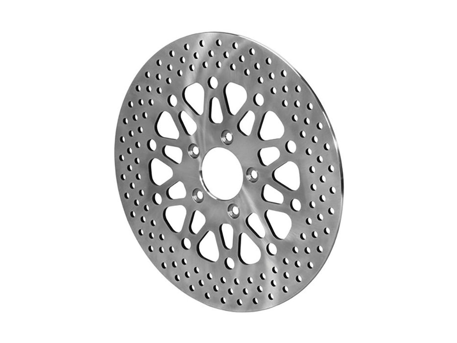 11.5in. Front Disc Rotor - Bright Stainless Steel. Fits Big Twin 2000-2014 & Sportster 2000-2013.
