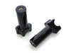 4-1/2in. Tall Risers with 1-1/4in. Thick Base - Gloss Black. Fits 1in. Handlebar.