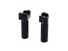 4-1/2in. Tall Risers with 1-1/4in. Thick Base - Gloss Black. Fits 1in. Handlebar.