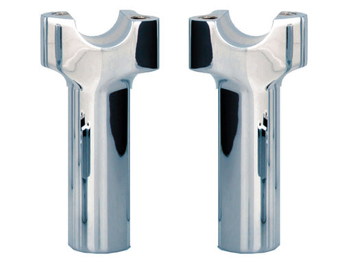 4-1/2in. Tall Risers with 1-1/4in. Thick Base - Chrome. Fits 1in. Handlebar.