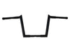10in. x 1-1/4in. Chubby Hooked Ape Hanger Handlebars - Gloss Black.