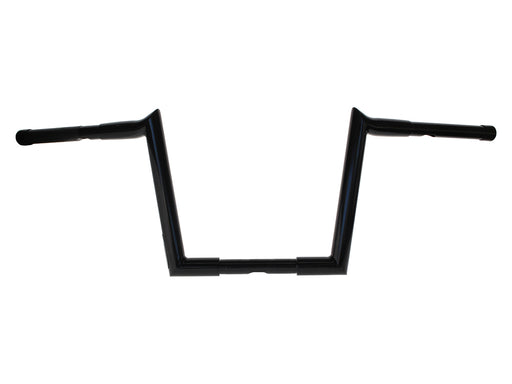 10in. x 1-1/4in. Chubby Hooked Ape Hanger Handlebars - Gloss Black.