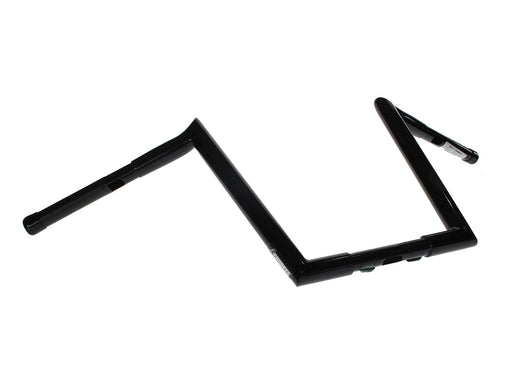 12in. x 1-1/4in. Chubby Hooked Ape Hanger Handlebars - Gloss Black.