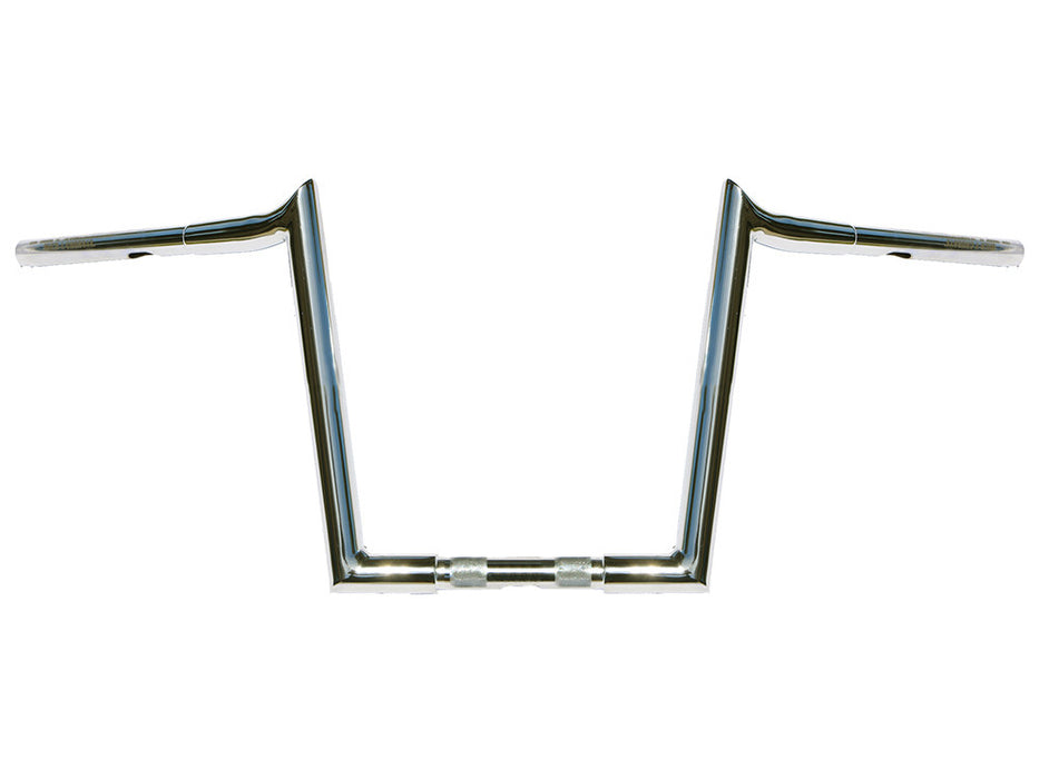 12in. x 1-1/4in. Chubby Hooked Ape Hanger Handlebar - Chrome.