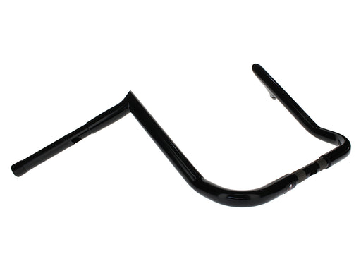 16in. x 1-1/4in. Chubby Bagger Hooked Ape Hanger Handlebar - Gloss Black. Fits Ultra Models 1996-2024 and Street Glide 1996-2023