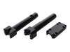 10in. Tall Savage Risers with Top Clamp - Gloss Black. Fits 1-1/4in. Handlebar.