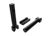 10in. Tall Savage Risers with Top Clamp - Gloss Black. Fits 1-1/4in. Handlebar.