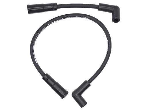 8mm Spark Plug Wire Set - Black. Fits Softail 2000-2017 and Dyna 1999-2017.