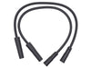 8mm Spark Plug Wire Set - Black. Fits Touring 1999-2008 with EFI and Sportster 2004-2006.
