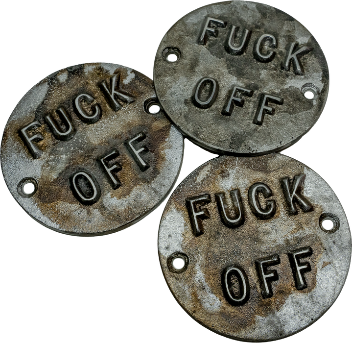 RAT SUPPLY CO X IRON AND RESIN F**K OFF Patina Points Cover