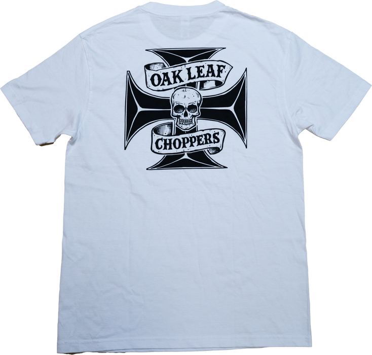 OAK LEAF CHOPPERS Logo Tee - White