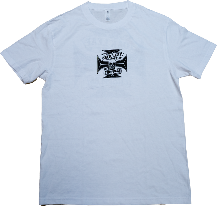 OAK LEAF CHOPPERS Logo Tee - White