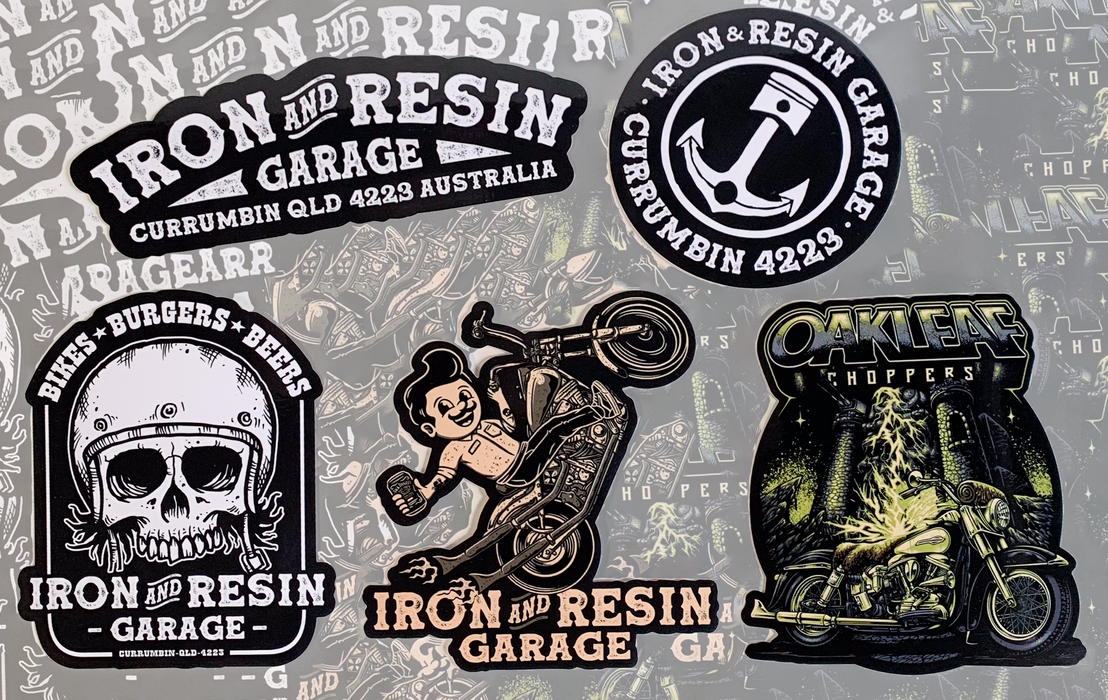 IRON & RESIN Sticker Pack (Lucky Dip)