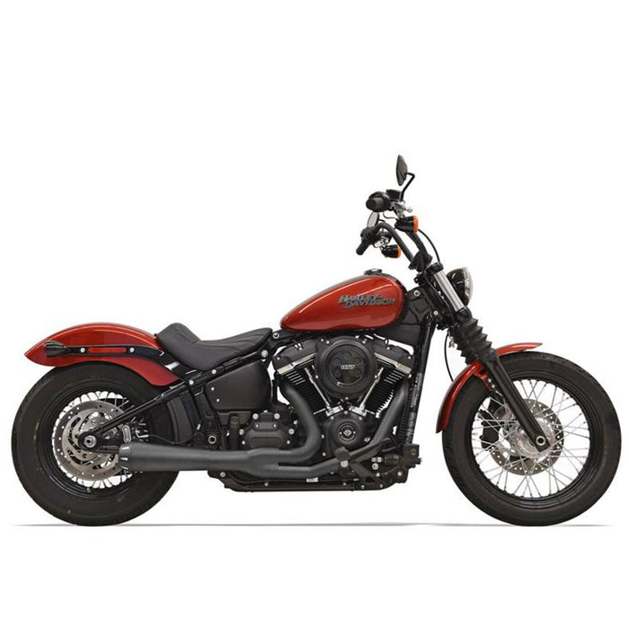 Bassani Road Rage III 2-Into-1 Exhaust For Harley Softail '18+ M8 Models - Black