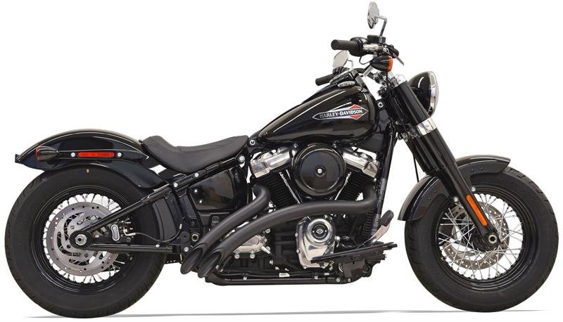 Bassani Radial Sweeper Exhaust - Black  - Suits Softail 2018+