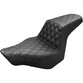 Breakout - Saddlemen Step-Up Seat -  Full Black Double Diamond Lattice Stitch. Fits Breakout 2013-2017