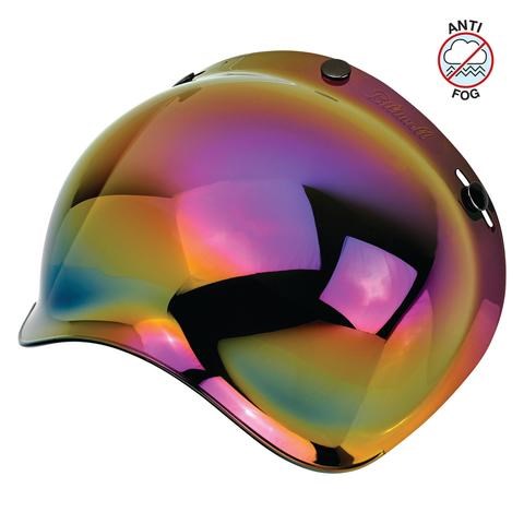 Biltwell Bubble Shield - Rainbow Mirror