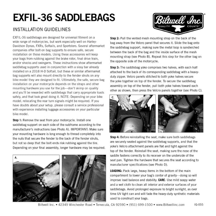 Biltwell Exfil-36 Saddlebags