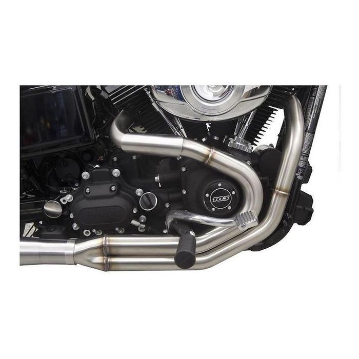Bassani Road Rage III 2-Into-1 Exhaust - 1991-2017 Harley Dyna - Stainless Steel