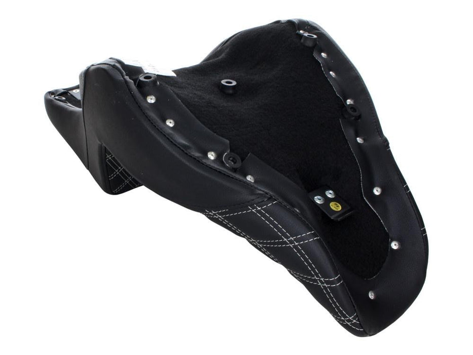 Low Rider - Saddlemen Step-Up LS Dual Seat with Black Double Diamond Lattice Stitch. Fits Sport Glide & Low Rider 2018up & Low Rider S 2020up.